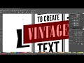 Create Vintage Text Posters with inkscape