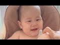 baby reaction on smell 🤣🤣🤣🤣 || i don't want to eat 🤗🤗🤗