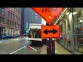 CHICAGO TRAVEL - USA, WALKING TOUR(4), Rainy Day in Downtown Chicago, Part-2, Rain & City Sounds, 4K