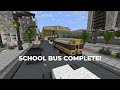 How to Build a SCHOOL BUS in Minecraft! [TUTORIAL]