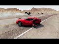 BeamNG Drive - Car Flip Ramp Crashes Compilation |  High-Speed Traffic Collisions | Videos #48