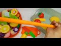 Relaxing Cutting Fruit and Vegetables ASMR, Peach, Pear | Satisfying Video Plastic & Squishy