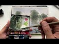 A Dreamy Calm Lake Scenery Painting in Watercolor | Paint With Me