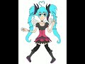 Drawing Hatsune Miku modules part 2: Out of the Gravity