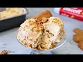 Homemade Biscoff Caramel Ice Cream in 5 minutes! Only 3 ingredients! Easy and Yummy