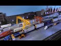 Container Yard With  Motorized Cranes  and RC Trucks On My HO Scale Layout (Part 2)