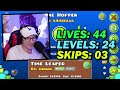 I'm NEVER DOING Another RECENT TAB 100 Life Challenge [Geometry Dash]