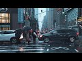 NYC Nightfall in the Rain - Midtown Manhattan, New York 4K in 3D Audio