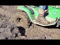 Mud Mower VS Deep Mud Hole (JD 111) (PT1) #johndeere #mudding #deep #realmud #lawnmower #tractor#111