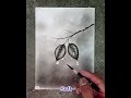 How to draw water drops with leaves by pencil..?