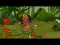 Stickman trio vs Jungle Team/Drawing Cartoon 2