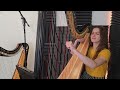 Here Comes the Sun - The Beatles harp cover // Bridget Jackson Harp
