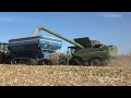 John Deere S780 Combine on Tracks Harvesting Corn