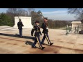 Tomb of the Unknown Soldier - Army Sergeant Ruth Hanks does the changing of the guard. 4K