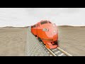 Big Mistakes on Rail Tracks Impossible Broken Rail Vs Trains !!! | BeamNG.Drive