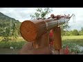 how to make bamboo gun with arrow - cara membuat senapan panah dari bambu @Opakreatif #diy