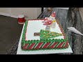 Square Christmas Cake | Parfect Christmas Cake Design | Cream Se santa claus Kaise Banye