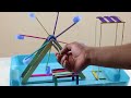 How to Make a Water Wheel  With Robot at Home - Water Fountain DIY