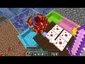 LOCKED on ONE LUCKY BLOCK RAFT But We're MUTANT MOBS With CRAZY FAN GIRL!