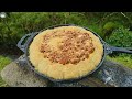 Pizza Pie Grandma's secret recipe, this taste reminds me of childhood. Relaxing ASMR Outdoor Cooking