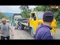 Seconds to !!! The Truck Overturned Seriously On the Batu Jomba Rise