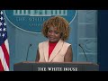 Live: Karine Jean-Pierre holds White House press briefing