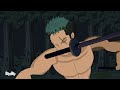 If Zoro was in demon slayer | Zoro saves rengoku | Zoro vs akaza