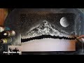 Black and White Beginners SPRAY PAINT ART Tutorial - How to Make Basic Mountains