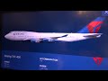 (HD) 23 Hours Flying on a Delta Air Lines Boeing 747-400  - DTW-NRT-DTW, Full Flight, Wingview