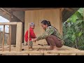 Complete the wooden house, make use of excess wood as a chair to sell @singlemomha