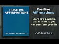 Positive Affirmations for Attracting Health, Healing & Happiness into Your Life - Audiobook