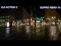 Dji Action 2 vs Gopro Hero 10 Black - Low Light Test 4K UHD