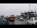 Virtual drive in Gilan (north Iran) Rasht city driving tour in rainy day 2022