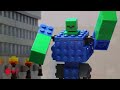 100 DAYS hide and seek with zombie police in prison - Lego zombie attack