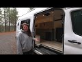 Solo Woman's Amazing Tiny House! Her Land & part-time Vanlife journey