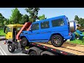 Fat Cars vs LONG CARS with Big & Small: Long Mcqueen vs Spinner Wheels with Train - BeamNG.drive