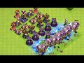 Level 1 Spells Vs Max Spells | Clash of clans Spells Gameplay