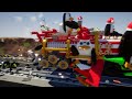 JUMP RACE ACROSS DANGEROUS BRIDGE! (Lego Brick Rigs)