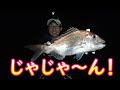 夜に投げ釣りしたら大物がきたっ！