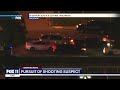 Suspects weave through busy traffic mid-police chase