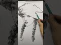 Drawing a Beautiful Girl - How to draw a face with a pencil