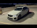 BMW M340I GOES CRAZY FAST WITH DOWNPIPE AND TUNE ( BURBLES ARE REALLY LOUD )