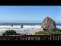 PACIFIC OCEAN AND HAYSTACK ROCK IN OREGON