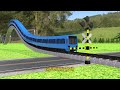 踏切アニメ あぶない電車 TRAIN 🚦 Fumikiri 3D Railroad Crossing Animation #train