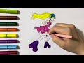 Dress Up Barbie and Barbie Characters Coloring with Sticker Book | painting and drawing for kids |