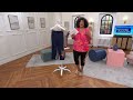 Denim & Co. Placement Print Pull On Slim Crop Pant on QVC