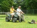 Steve's new rideable lawn mower