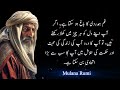 Mulana Rumi  Heart Touching Urdu Quotes.| Mulana Rumi Ki Rouh Ko Sakoun Deney wali 10 Aham Batein.