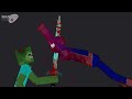 Spider-Man and Ironman vs Zombie Attack on Acid Sea in People Playground