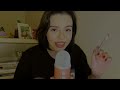 ASMR PEN NOMS (wet mouth sounds, teeth chattering, tongue sounds)